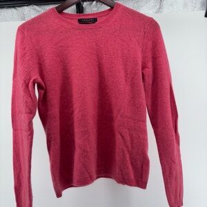 Tahari Pure Luxe Cashmere Sweater in Vibrant Pink